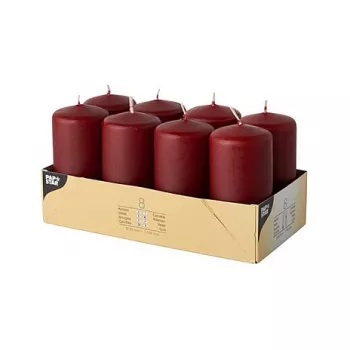 PAPSTAR bloklys 10 cm bordeaux