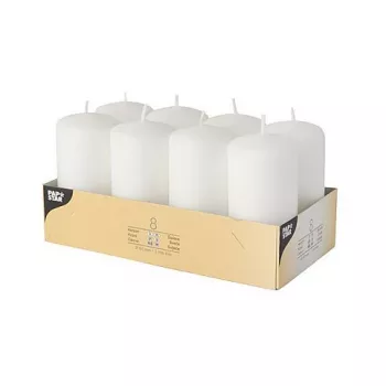 PAPSTAR bloklys 10 cm hvid