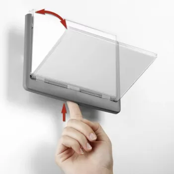 DURABLE Click Sign dørskilt 149x105,5 mm klæbe-/skruemontering grafit