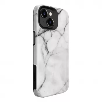 Evelatus Apple iPhone 15 Plus Armor-cover TPU+PC marmor hvid