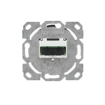 BUSCH-JAEGER fiberoptisk dåse 0244/22SC UP, SC Simplex, 2 porte, indbygning, alpin hvid (2CKA000230A0487)