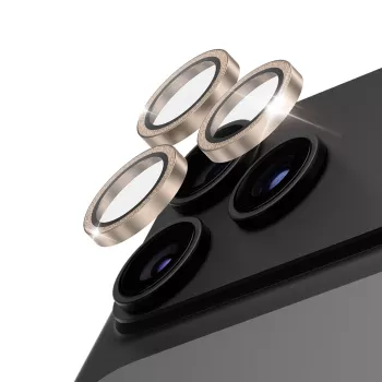 PanzerGlass Hoops keramisk objektivbeskyttelse glimmer guld til iPhone 18 Pro / 18 Pro Max