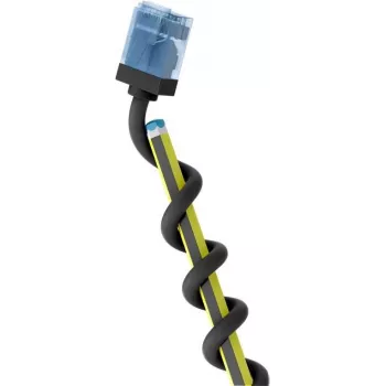 Goobay ultrafleksibel CAT 6A Slim U/UTP patchkabel, sort, 0,25 m, ekstra korte snagless-stik 74233