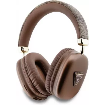 GUESS Bluetooth 5.3 over-ear-hovedtelefoner med 4G Triangle-logo, brun