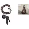 Bradas SPRING FLEX Spiral Garden Hose Set 15 m Expandable, Self-Coiling, with Spray Nozzle and Quick Connectors WSF15
