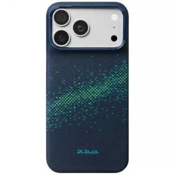 PITAKA Edge Milky Way Galaxy 2.0 cover til iPhone 18 Pro Max / 17 Pro Max - Nearfield Blue