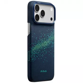PITAKA Edge Milky Way Galaxy 2.0 cover til iPhone 18 Pro Max / 17 Pro Max - Nearfield Blue