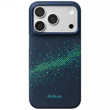 PITAKA Edge Milky Way Galaxy 2.0 cover til iPhone 18 Pro / 17 Pro - Nearfield Blue