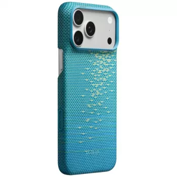 PITAKA Edge Case MagSafe til iPhone 18 Pro Max / 17 Pro Max - Lucid Blue