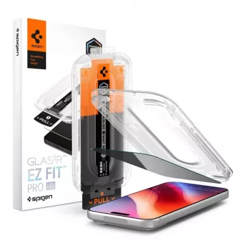 Spigen Glas.tR EZ Fit Pro HD Privacy Tempered Glass Screen Protector for iPhone 18 Pro