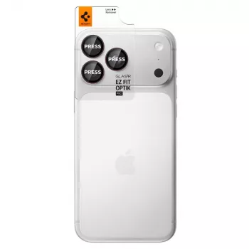 Spigen Optik Pro GLAS.tR EZ FIT Camera Lens Protector 2-Pack for iPhone 18 Pro/18 Pro Max - Dark Cherry