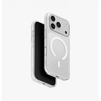 UNIQ Hybrid cover til iPhone 18 Pro / 17 Pro med Magclick Charging Airsuit transparent