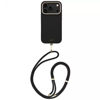 UNIQ Coehl Mirelle magnetisk ladetaske til iPhone 17 Pro, Ebony