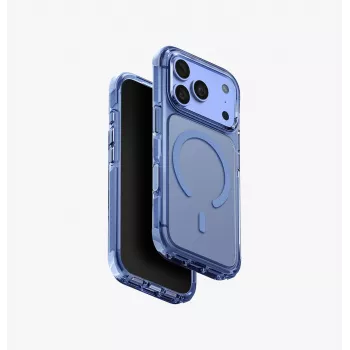 UNIQ Combat Magclick ladecover til iPhone 18 Pro / 17 Pro – blå