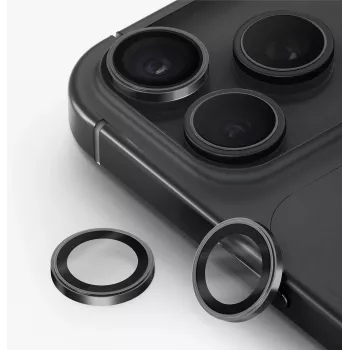 UNIQ Optix Prime kameraobjektivbeskyttelse til iPhone 18 Pro / 18 Pro Max – grafit med applikator