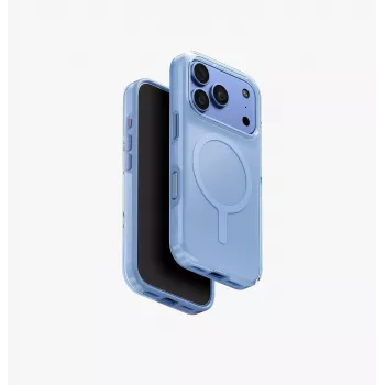 UNIQ Clario Magclick ladecover til iPhone 18 Pro / 17 Pro, blå