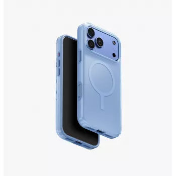 UNIQ Clario MagClick ladecover til iPhone 18 Pro Max / 17 Pro Max – blå