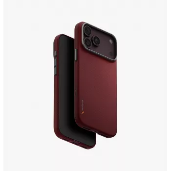 UNIQ Keva Edge Magclick ladecover til iPhone 18 Pro Max / 17 Pro Max – rød