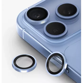 UNIQ Optix Prime Kameraobjektivbeskyttelse til iPhone 18 Pro / iPhone 18 Pro Max – Glacier Chrome med applikator