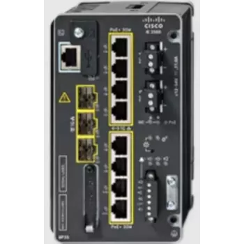 Cisco IE-3500-8P3S-E Industrial Switch, 8 Gigabit PoE+ + 3 SFP, Network Essentials