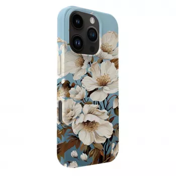 Evelatus iPhone 16 Pro Max Slim Shell-cover med MagSafe - Flower Blue