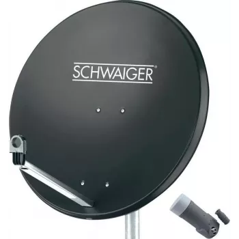 SCHWAIGER SAT-system 80 cm 1 deltager Single-LNB antracit