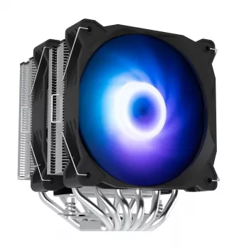 Zalman CNPS12X BP ARGB dual-tower CPU-køler, 2x120mm PWM-blæsere, sort