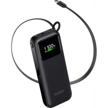 Belkin UltraCharge Smart Display powerbank 11 000 mAh 60 W – sort