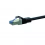 DSIT Cat6a S/FTP patchkabel, 50 m, sort, LSZH