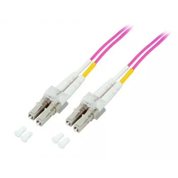 EFB-Elektronik fiber-patchkabel LC til LC OM4 duplex, 40 m, LSZH, violet