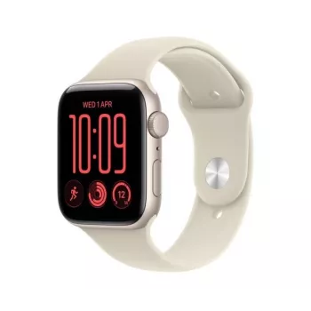 Apple Watch SE 3 GPS 40 mm aluminiumskasse stjernelys med sportrem sand – S/M