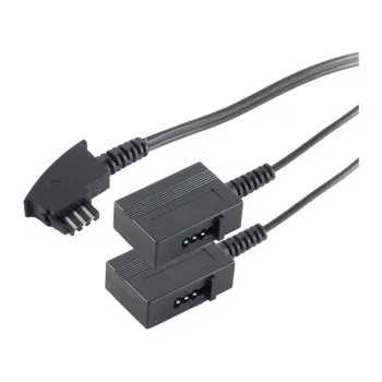 S-Impuls telefonforlængerkabel - TAE-F (S) til TAE-F (R) - 20 cm