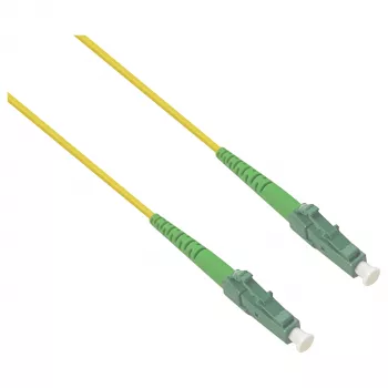 helos fiber-patchkabel LC/APC til LC/APC OS2 simplex, 3 m, LSZH, gul