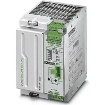 Phoenix Contact QUINT-UPS/ 24DC/ 24DC/ 5/1.3AH Uninterruptible Power Supply, Green-Grey (2320254)