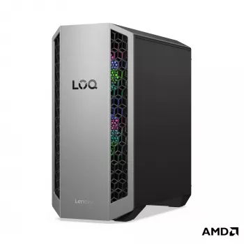 Lenovo LOQ Tower 26ADR10 stationær PC - AMD Ryzen 7 8745HX, 32GB RAM, 1TB SSD, NVIDIA GeForce RTX 5050 8GB, Windows 11 Home