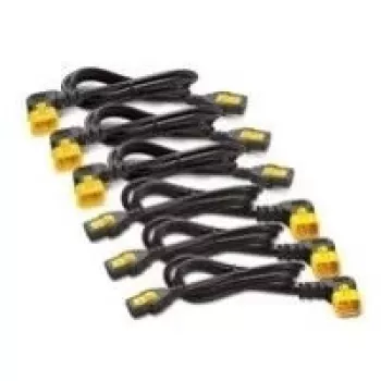 APC AP8702R strømkabel-kit, 6 stk., låsbar C13 til C14 (90°), 0,6 m