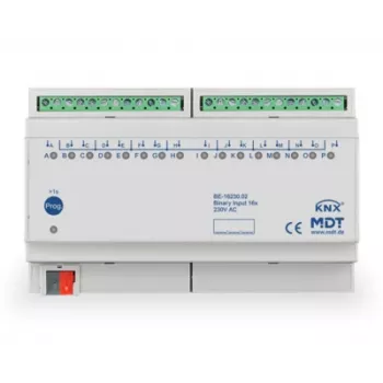 MDT BE-16230.02 binært indgangsmodul 16-kanal 8TE DIN-skinne 230VAC