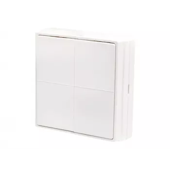 Shelly BLU Wall Switch 4 ZB standalone trådløs vægkontakt med 4 knapper