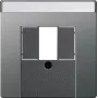 Gira dæksel BSF TAE/USB, rustfrit stål, 0876600