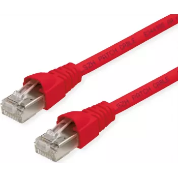 Telegärtner Cat6a S/FTP patchkabel, 6 m, rød