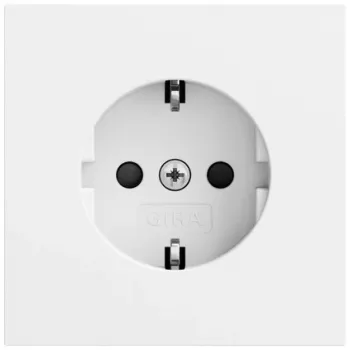 Gira System 70 SCHUKO-stikdåse SP, rent hvid, 445372