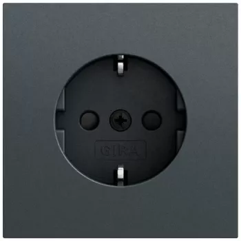 Gira System 70 SCHUKO-stikdåse SP, antracit, 445373