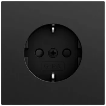 Gira System 70 SCHUKO Socket SP, Black, 445374