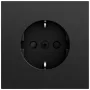 Gira System 70 SCHUKO-stikdåse SP, sort, 445374