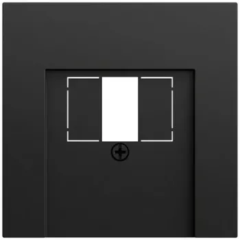 Gira 027674 TAE USB dækplade System 70, sort