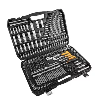 Neo Tools 10-218 Værktøjssæt, 300 dele, 1/2, 3/8, 1/4 drev