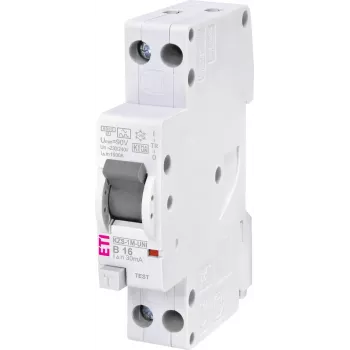 ETI 002176024 KZS-1M-UNI RCBO (FI/LS) 1P+N, type A, B16/0,03, 240 V, 16 A, 50/60 Hz