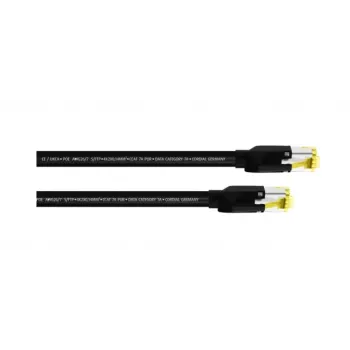 Cordial Cat7a S/FTP patchkabel RJ45, 1 m, sort