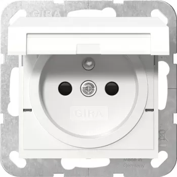GIRA 448827 Socket Outlet with Earth Pin, KD + SH, Sys