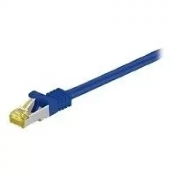 Wentronic Goobay Cat7 patchkabel S/FTP (PiMF), 7,5 m, blå, LSZH halogenfri, kobber, RJ45